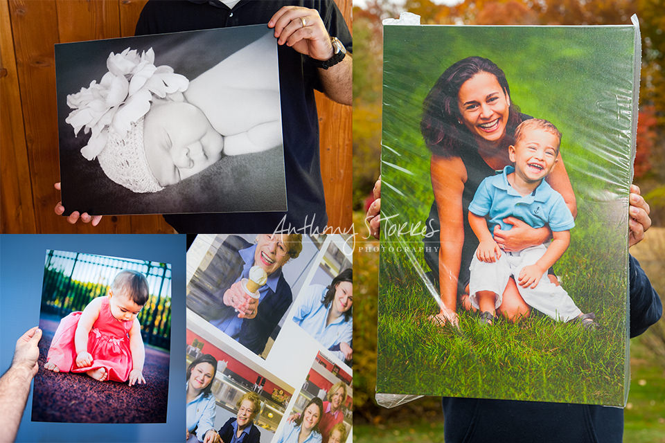 Actual printed client portrait orders ready for delivery