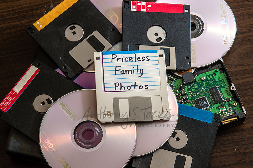 Old technology - floppy disks, CDs, DVDs now obsolete
