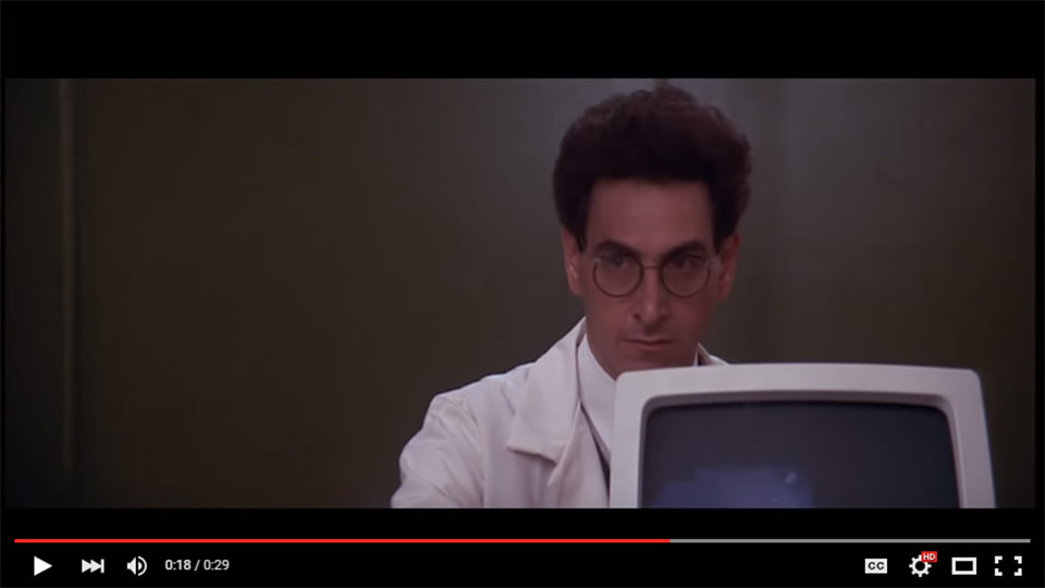 Movie still from Ghostbusters - Print is Dead - Egon