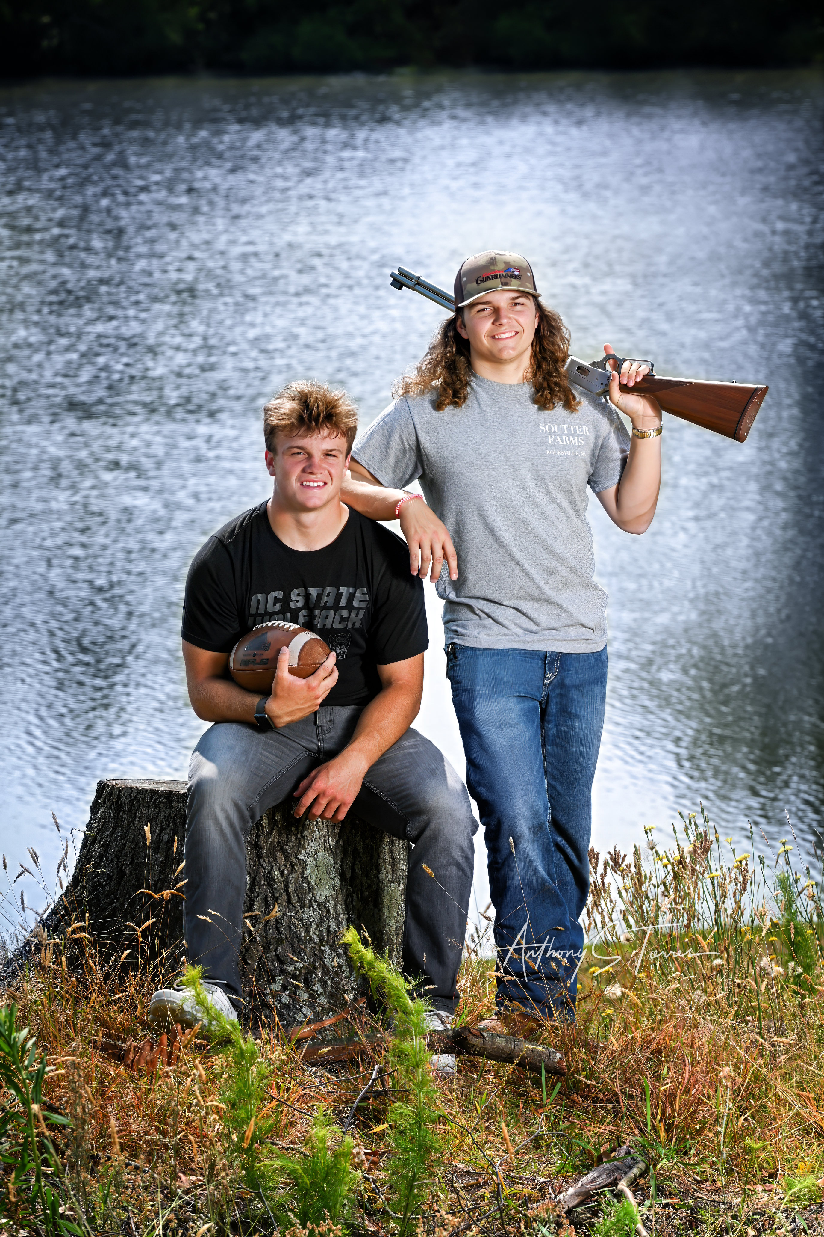 Senior portrait session, Wake Forest NC