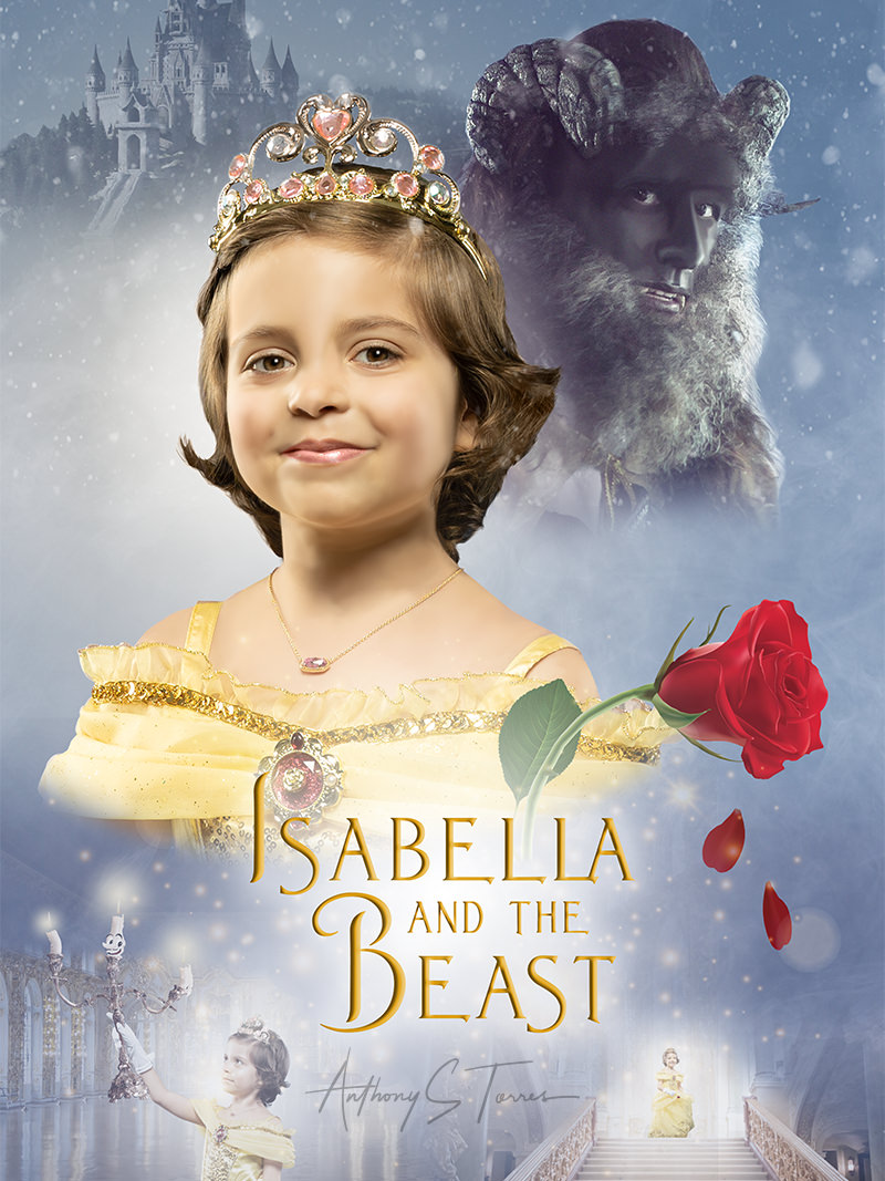 Storybook composite portrait, child fantasy photography Wake Forest NC